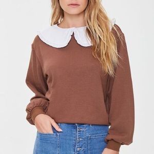 NWT Ruffle Collar Sweater